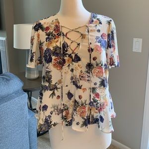 UO Kimchi Blue Floral Blouse